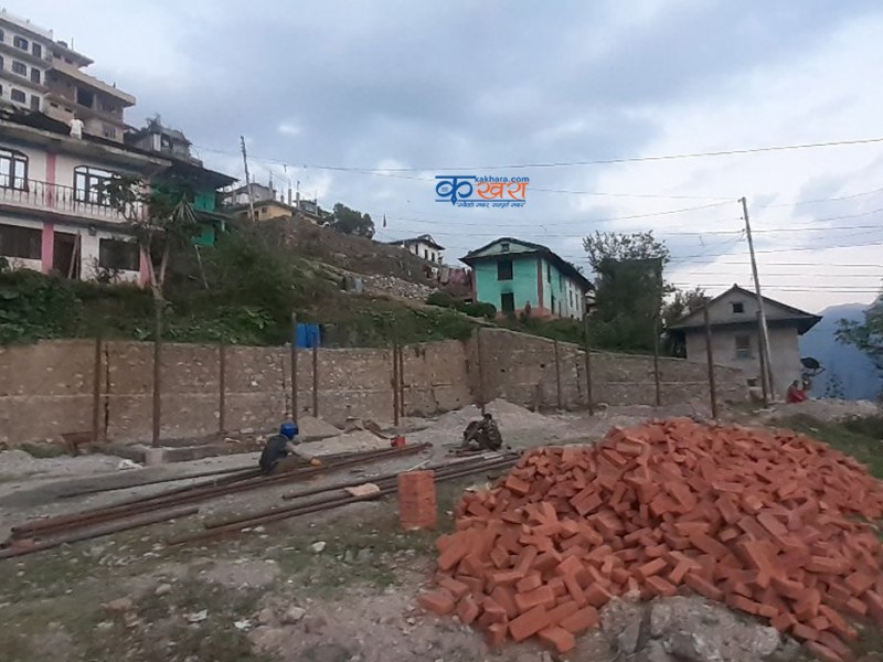 फेरि सुरु भयो बागवजारमा तरकारी संकलन केन्द्र बनाउने काम 